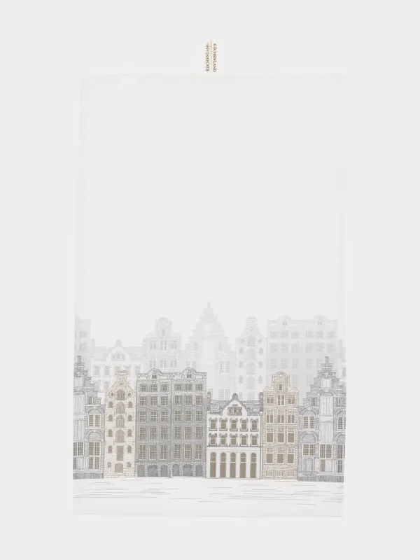 Полотенце кухонное, 40х60 см, хлопок, молочное, Дома, House built, image-0