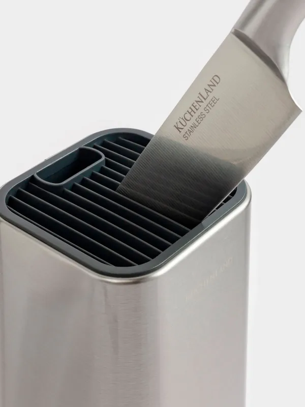 Набор ножей, 6 пр, в подставке, с овощечисткой/ножницами, сталь/пластик, Pascale, image-8