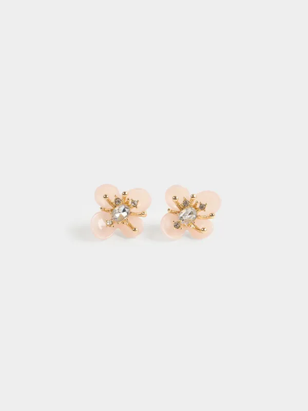 Серьги-пусеты, 2 шт, Цветок, Jewelry flower, image-0