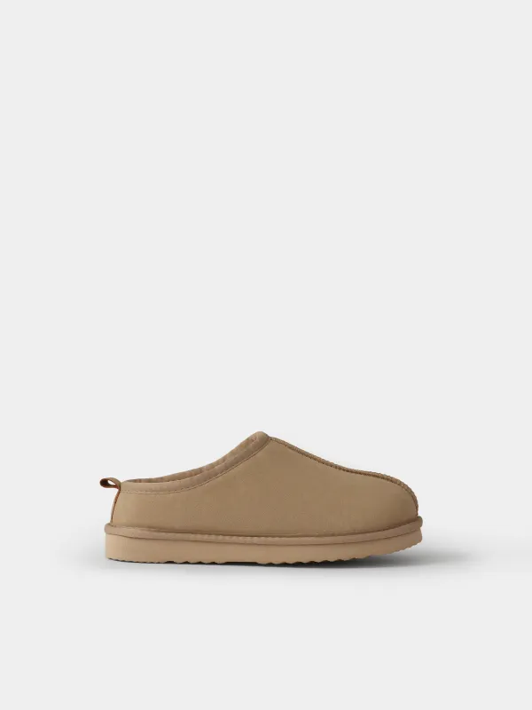 Угги короткие из экозамши, Suede, image-0