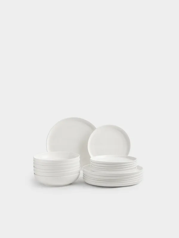 Сервиз обеденный, 6 перс, 18 пр, фарфор F, белый, Ideal white, image-0