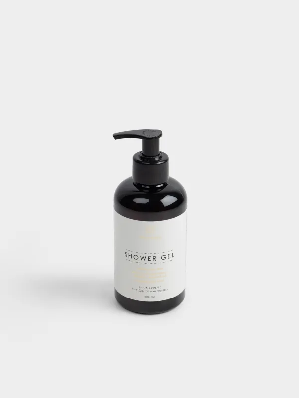 Гель для душа, 300 мл, питательный, Черный перец и карибская ваниль, Perfect care, image-0