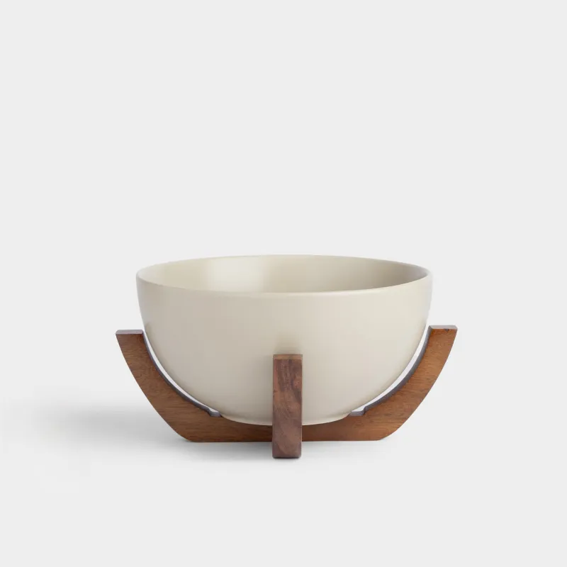 Салатник, 18х10 см, на подставке, Ceramo noble