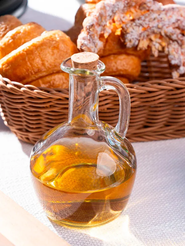 Емкость для масла или уксуса, 400 мл, с ручкой, стекло/пробка, Кувшин, Clear cork, image-3