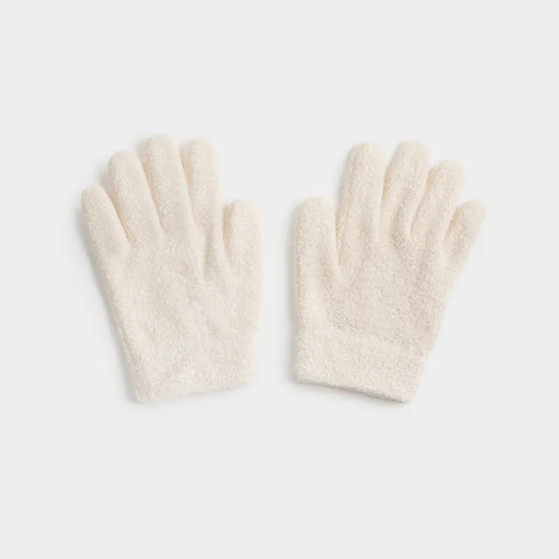 СПА-перчатки гелевые, 20 см, многоразовые, полиэстер, молочные, Spa