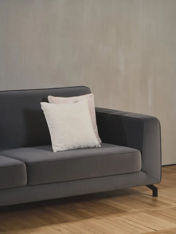 Подушка декоративная, 45х45 см, вельвет, молочная, Velvet, image-5