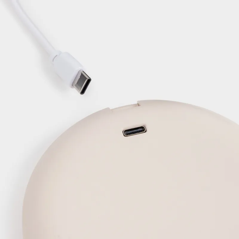 Зеркало карманное, 10 см, двустороннее, с подсветкой, пластик, бежевое, Vesta, image-7