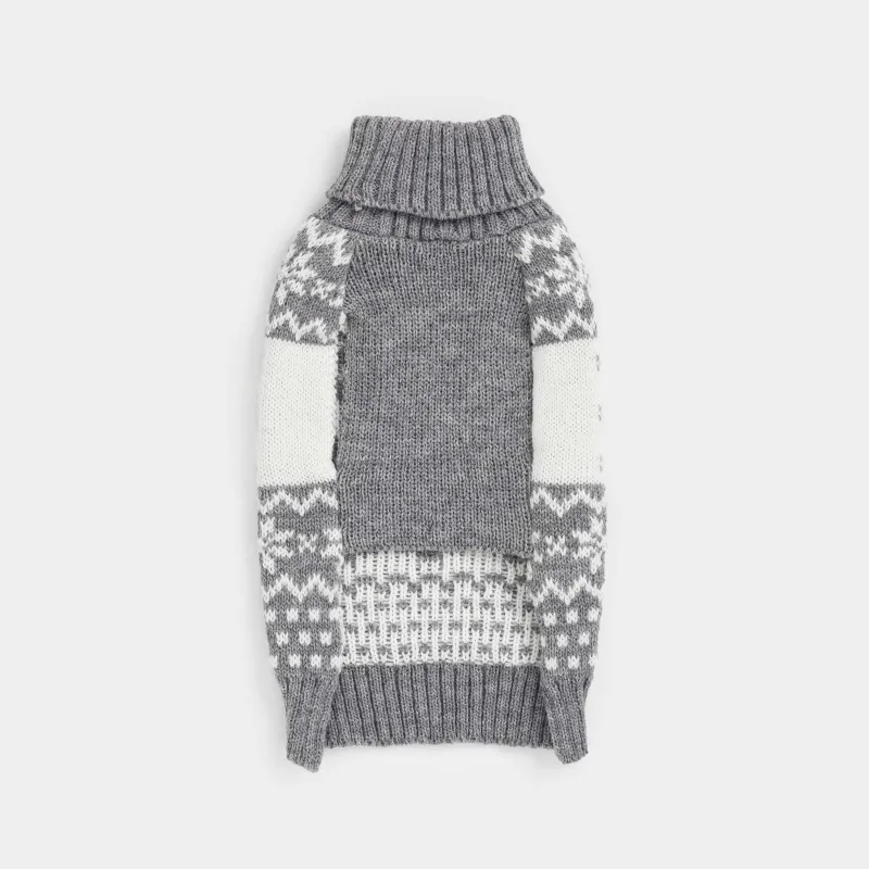 Свитер для животных,  акрил, серо-белый, Рождественский узор, Fashion pet, image-4