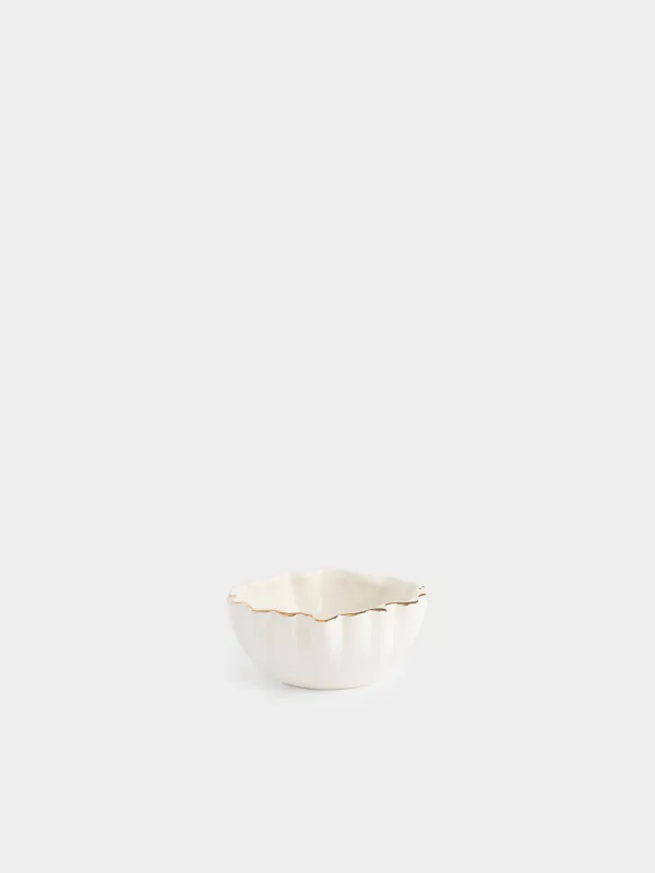Пиала, 12х5 см, Мятый эффект, Crumple gold, image-0
