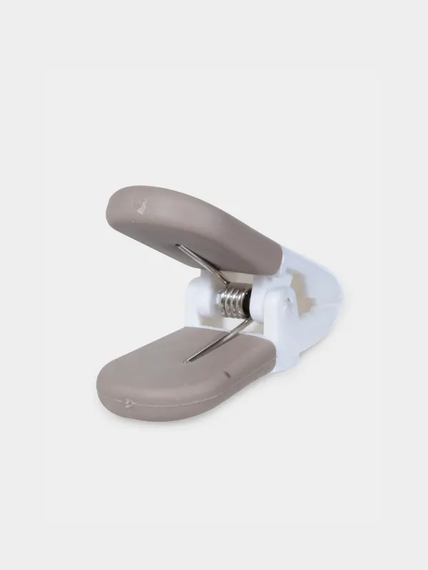 Прищепка для записок, 6 см, с магнитом, пластик, коричневая, Soft Kitchen, image-1