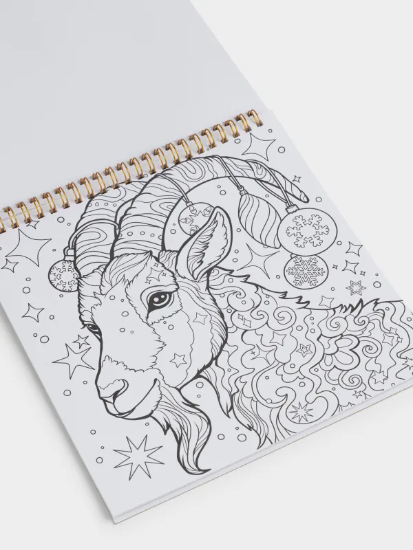 Альбом для раскрашивания, 21х21 см, 22 листа, на кольцах, Новогодний, Draw creative, image-2