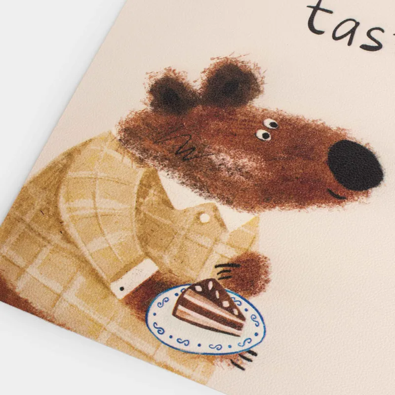 Салфетка под приборы, 33х46 см, ПВХ, прямоугольная, бежевая, Tasty time, Rock print, image-3