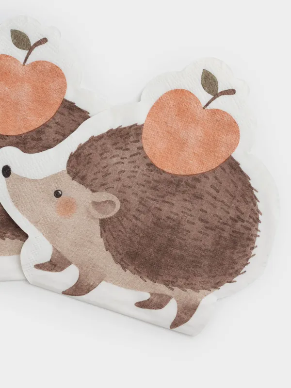 Салфетки бумажные, 30х32 см, 20 шт, Forest animals, image-3