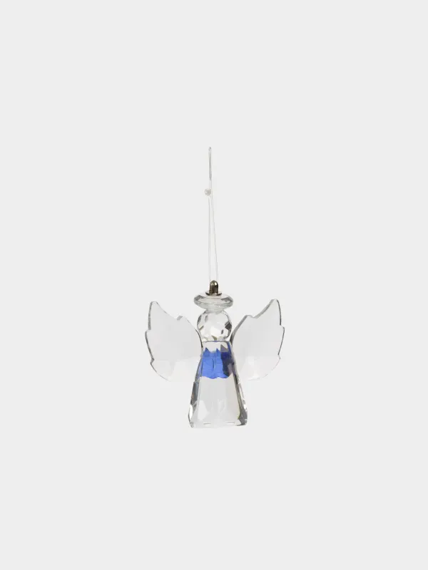 Игрушка елочная, 5 см, Ангел с синей звездой, Angel figurine, image-2