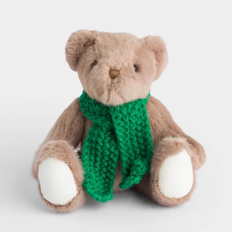 Игрушка, 25 см, мягкая, с подвижными лапами, полиэстер, коричневая, Мишка, Bear, image-0