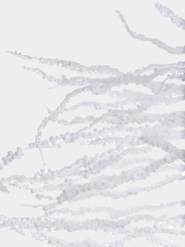 Ветка декоративная, 65 см, пенопласт/пластик, Снежные ягоды, White berry, image-2