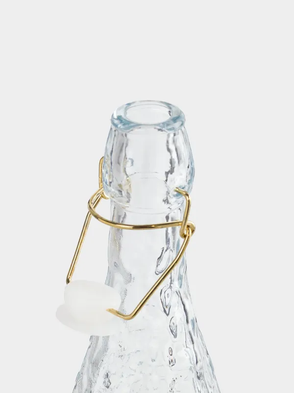 Бутылка для масла или уксуса, 900 мл, с клипсой, стекло Р/металл, Ripply, image-3