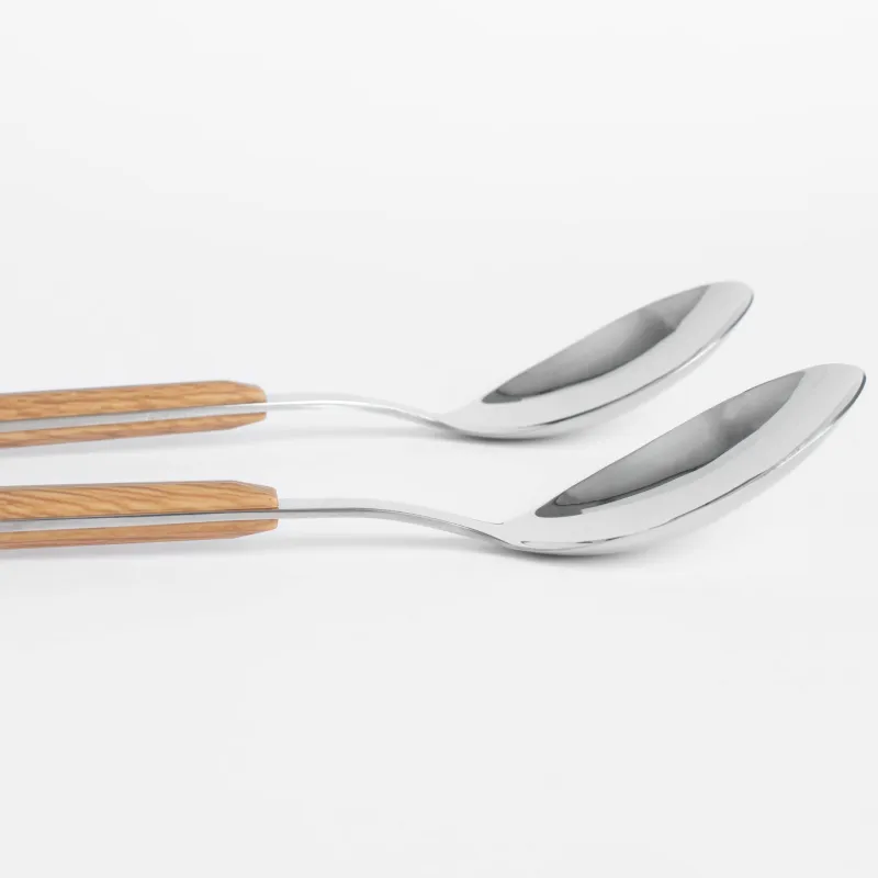 Ложка чайная, 2 шт, сталь/пластик, коричневая, Prague, image-3