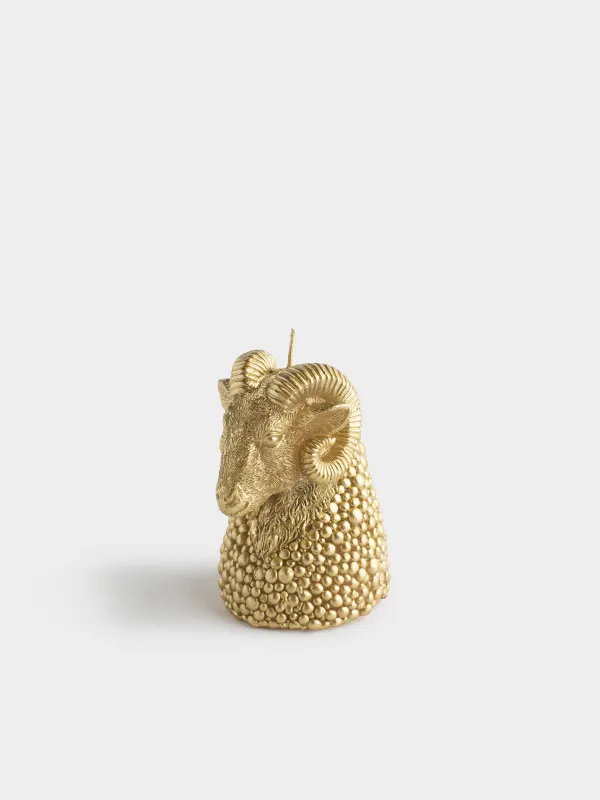 Свеча, 12 см, Баран, Sheep gold, image-0