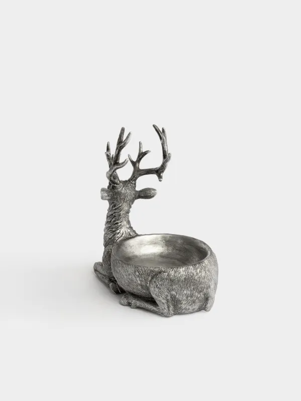 Конфетница, 24x26 см, Олень, Deer silver, image-3