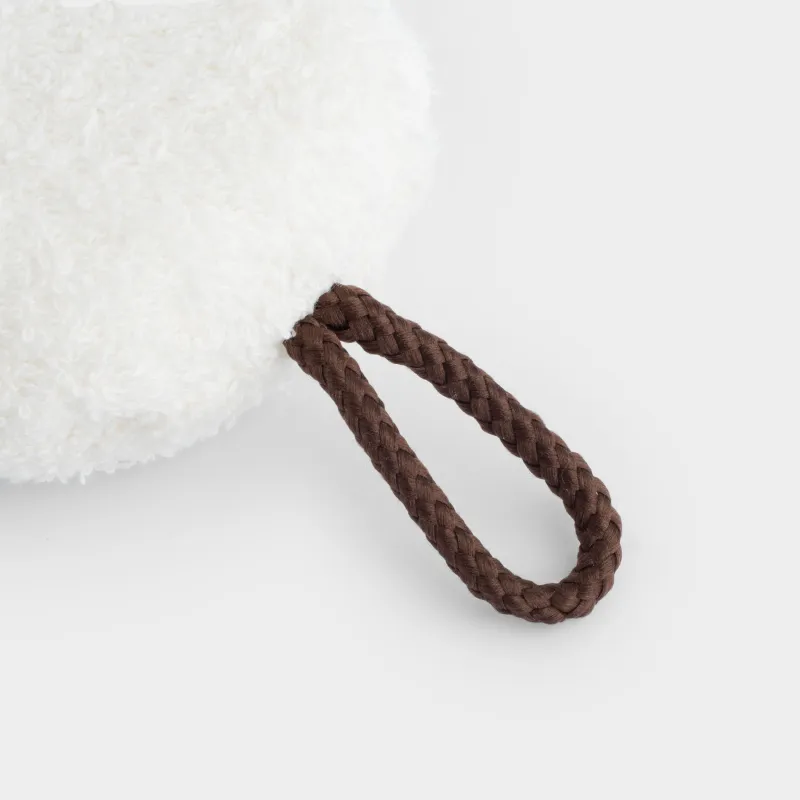 Мочалка для мытья тела, 13х11 см, детская, полиэстер/поролон, молочная, Кот, Cat, image-4