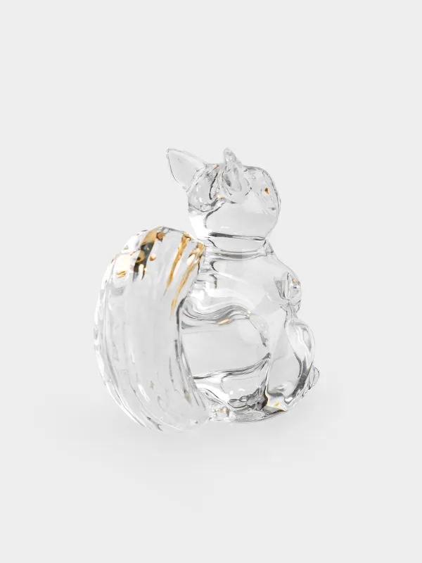 Статуэтка, 6 см, стекло, золотистая, Белка, Vitreous, image-3