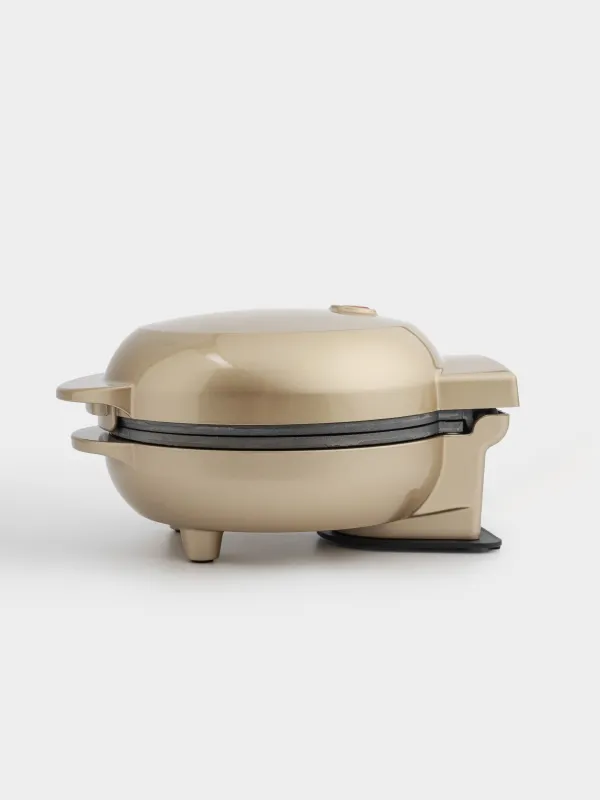 Вафельница, электрическая, 550 Вт, бакелит/металл, золотистая, Сердце, Vintage kitchen, image-2