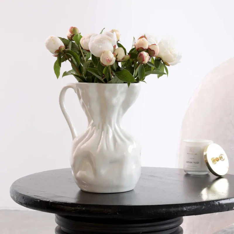 Ваза для цветов, 25 см, керамика, Crumple, image-3