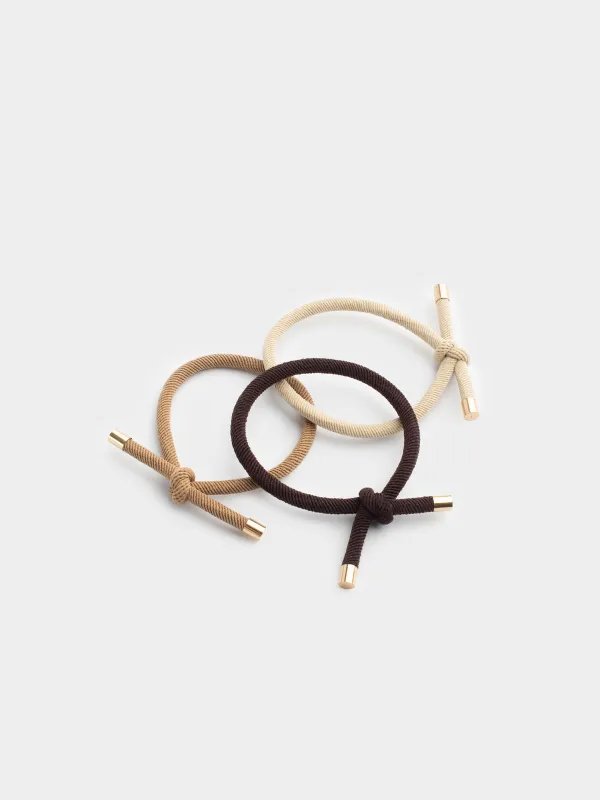 Резинка для волос, 5 см, 3 шт, полиэстер, Узел, Knot, image-1