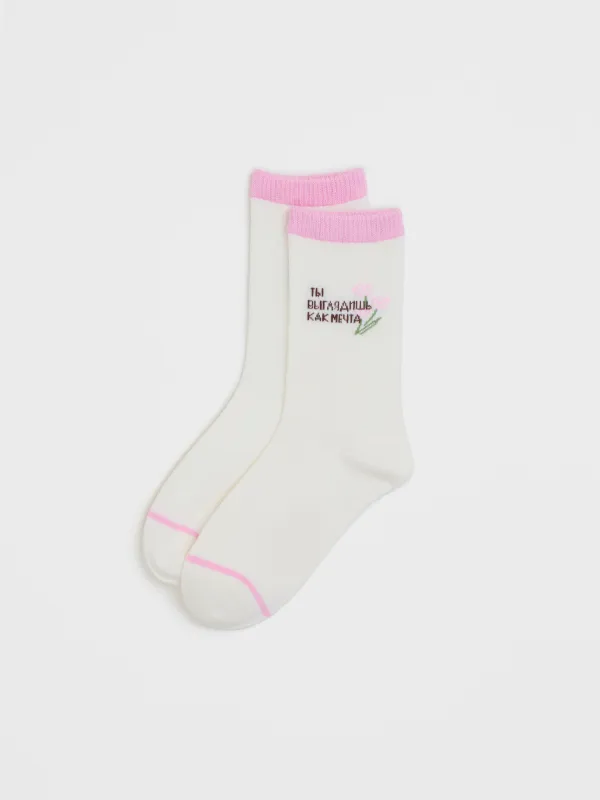 Носки женские, Slogan, image-1