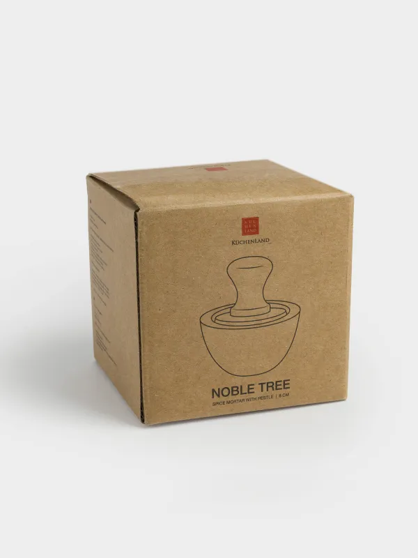 Ступка для специй, 8x5 см, с пестиком, дерево, Noble tree, image-5