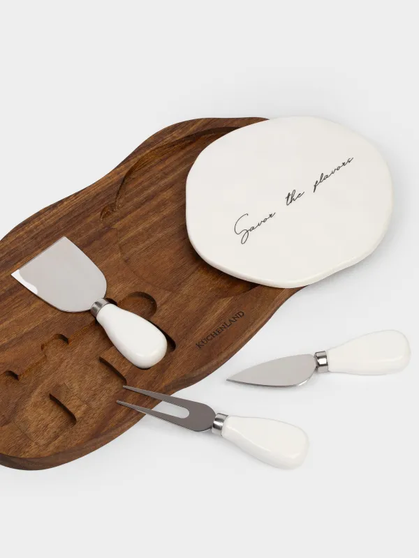 Набор для сыра, 5 предметов, Savor the flavors, Noble tree, image-1