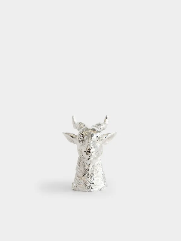 Статуэтка, 7 см, Коза, Goat silver, image-1