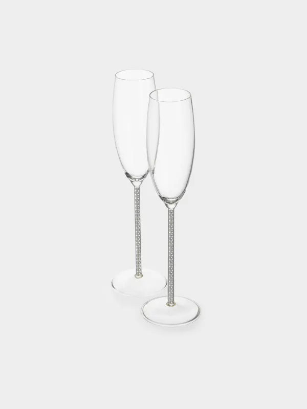 Бокал для шампанского, 2 шт, с жемчужинами, Crystal pearl, image-2