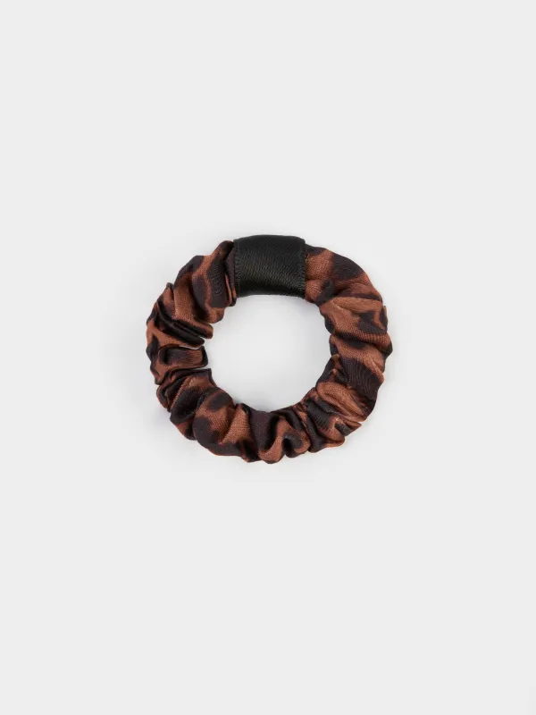 Резинка для волос, детская, коричневая, Silk, image-0