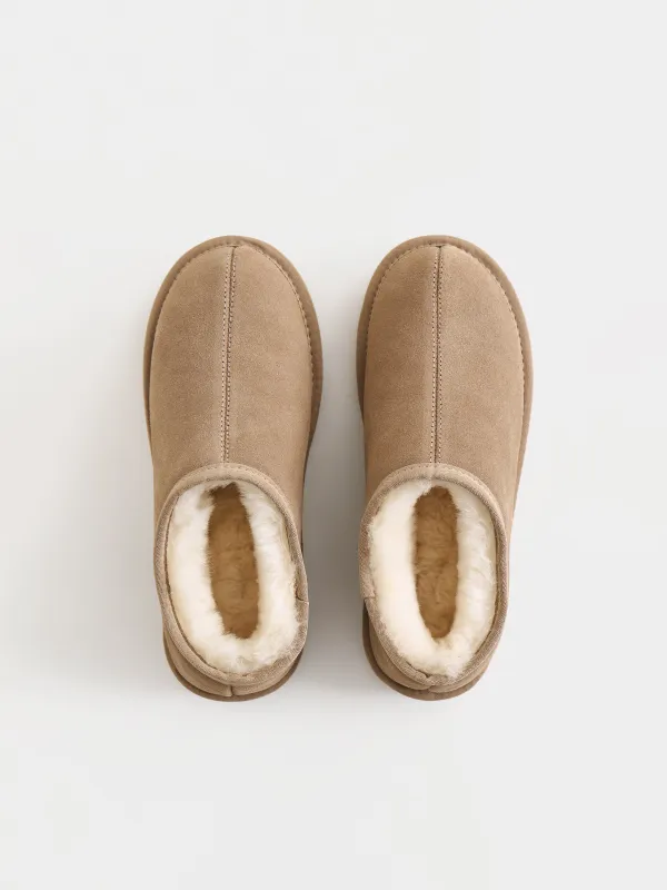 Угги с открытой пяткой, Suede, image-2