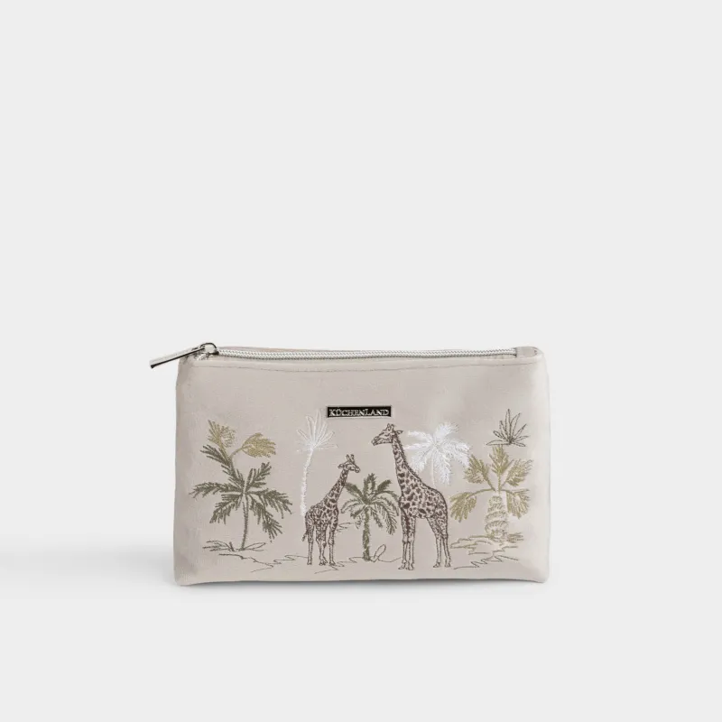 Косметичка, 20х14 см, Жираф в джунглях, Oasis print