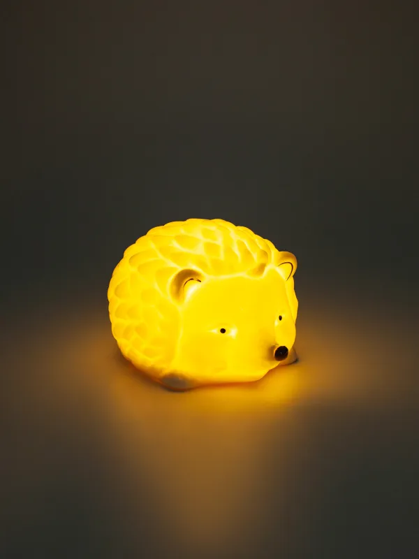 Статуэтка с подсветкой, 6 см, фарфор P, бело-золотистая, Еж, Golden glow, image-5