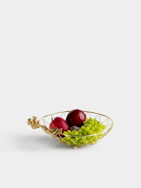 Корзина для фруктов, 26х28 см, Тыква и белка, Twist gold, image-4