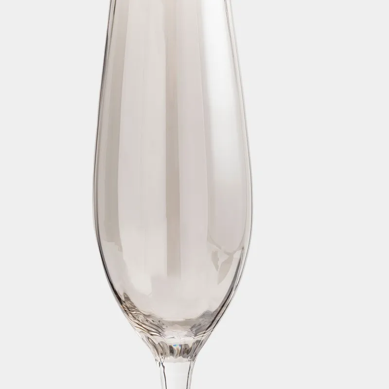 Бокал для шампанского, 210 мл, 2 шт, стекло, серый, Filo R color, image-4