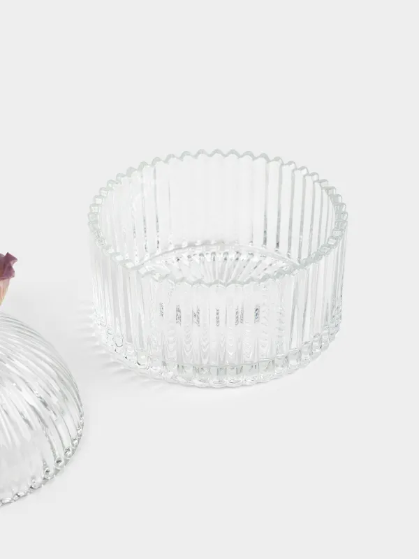 Емкость для хранения, 11х10 см, 250 мл, стекло Р/фарфор P, Тюльпан, Ribby, image-2