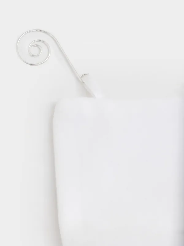 Украшение декоративное, 75х250 см, полиэстер, молочное, Бант, Bow velvet, image-6