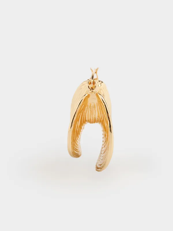 Серьги, 3 см, 2 шт, металл, золотистые, Абстракция, Jewelry, image-2