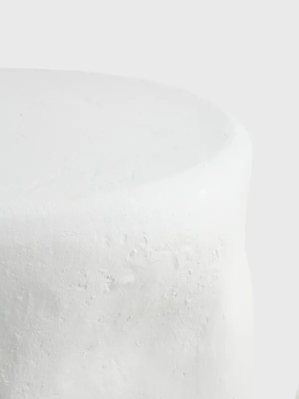 Столик кофейный, 38х48 см, магний, круглый, белый, Antic, image-1