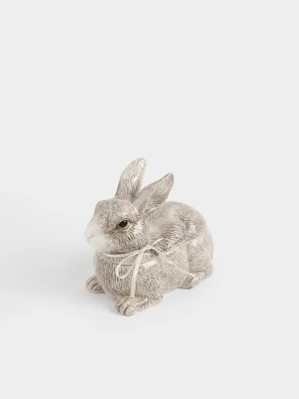 Емкость для хранения, 21х18 см, 800 мл, керамика D, коричневая, Кролик, Easter lace, image-1