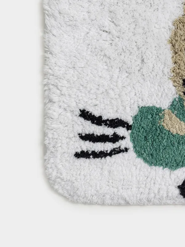 Коврик, 50х80 см, хлопок, молочный, Гусь на скейтборде, Goose, image-3