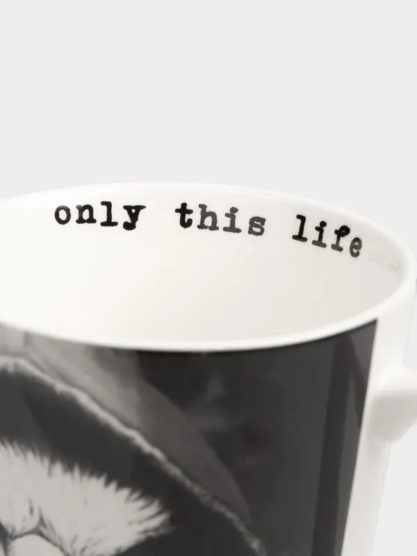 Кружка, 420 мл, фарфор N, белая, Орел, Brutal style, image-3