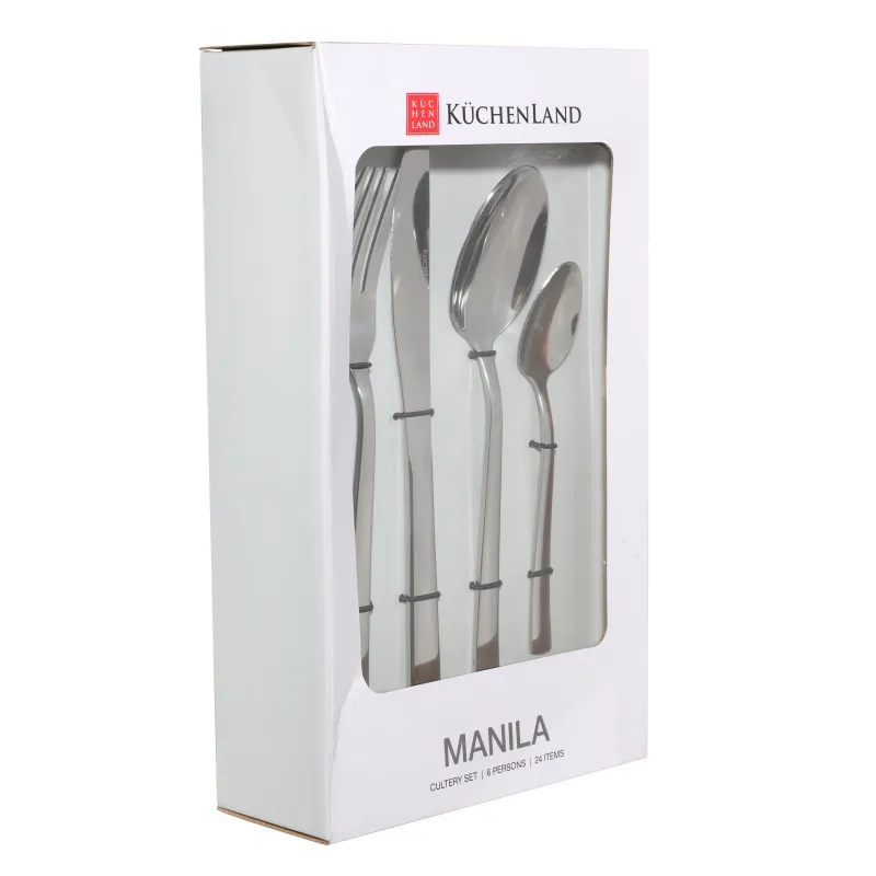 Столовые приборы, 6 перс, 24 пр, сталь, Manila, image-1