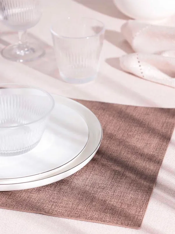 Салфетка под приборы, 30х43 см, полиуретан, прямоугольная, коричневая, Rock, image-5