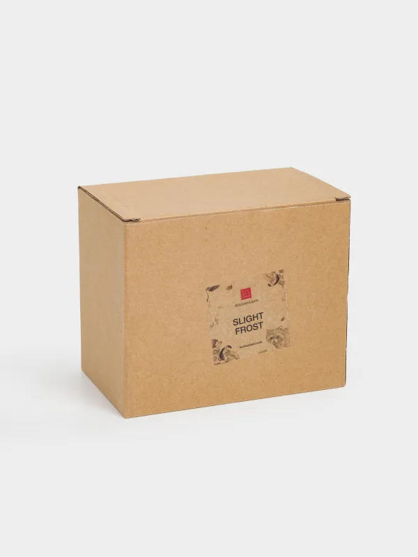 Набор для соли и перца, 13 см, на подставке, керамика, молочно-серый, Енот и еж, Slight frost, image-6